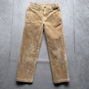 Polo Ralph Lauren Boys Corduroy Pants Beige Straight Leg Classic Preppy‎ Size 5